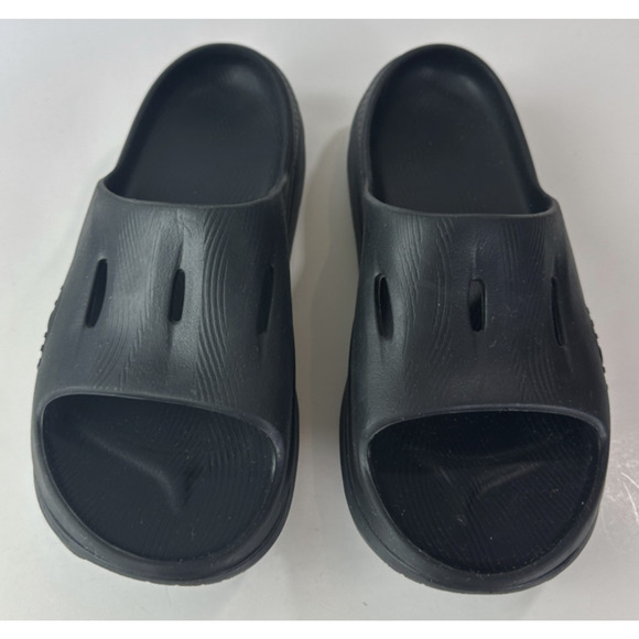 Hoka One One Other - Hoka Youth Size 7 Ora Recovery Slides 3 Black Comfort Slip On Sandals Y7
